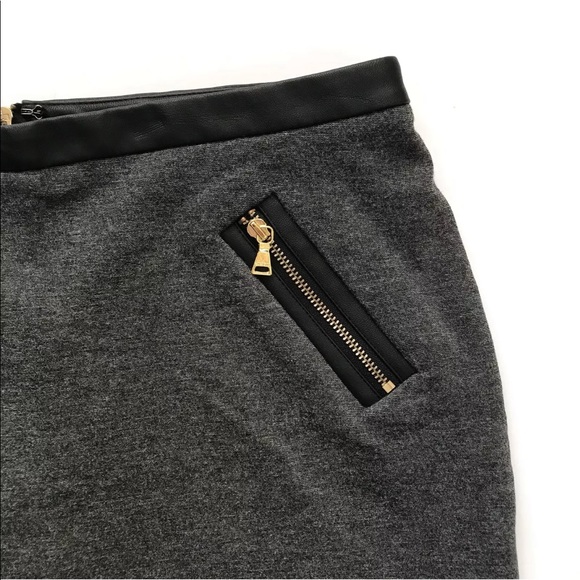 Express Mini Skirt with Exposed  Zippers - Picture 2 of 3